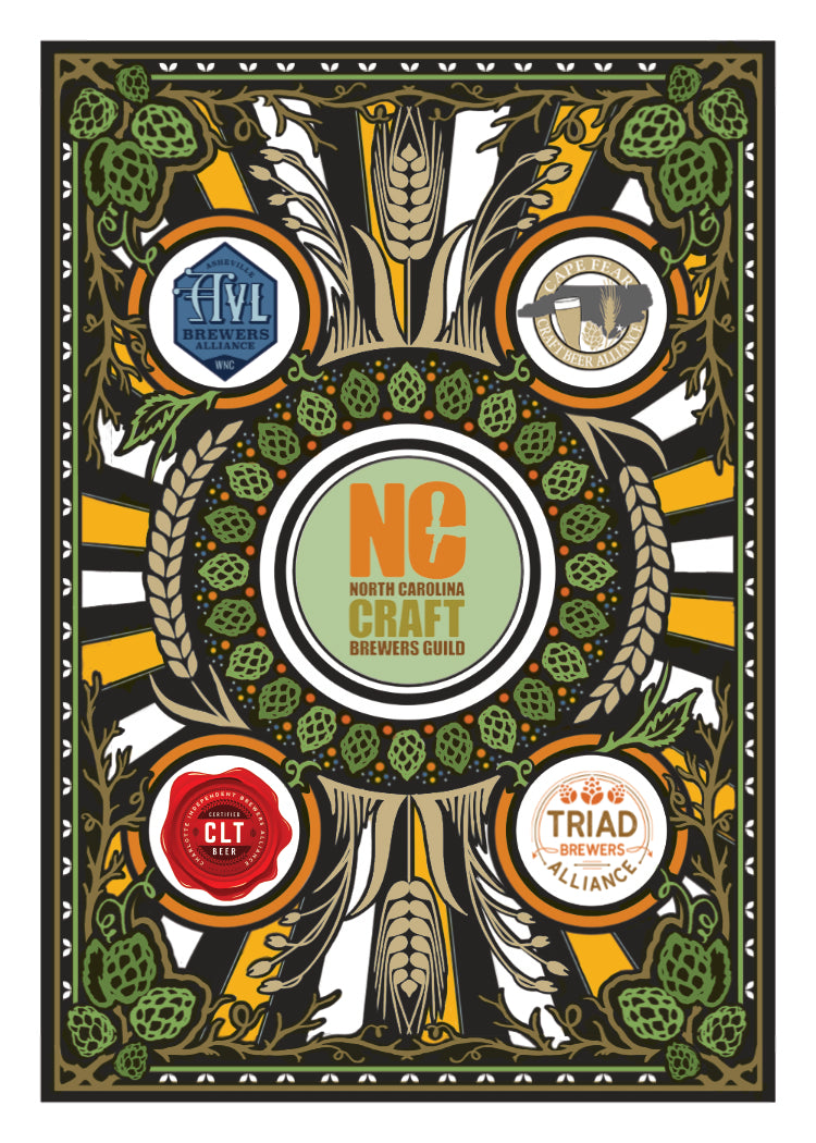 NC Craft Brewery Poker Cards - 10 Decks